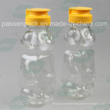 350g Bear Shape Plastic Honey Bottle with Non-Drip Silicone Valve Cap (PPC-PHB-16)